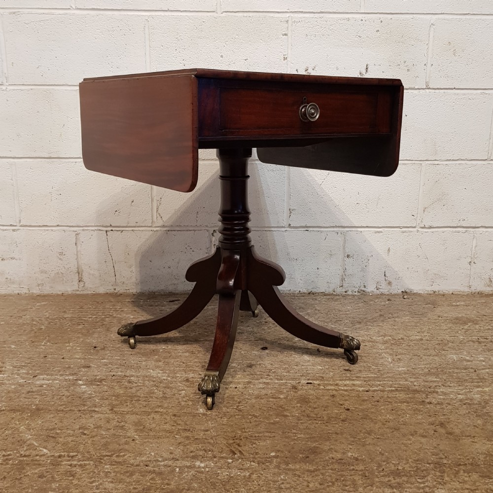 ANTIQUE SMALL REGENCY MAHOGANY SOFA TABLE C1820 View VII
