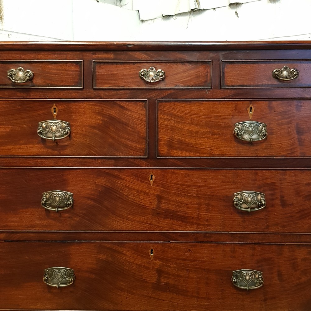ANTIQUE WILLIAM 1V MAHOGANY CHEST OF DRAWERS C1830 View VII