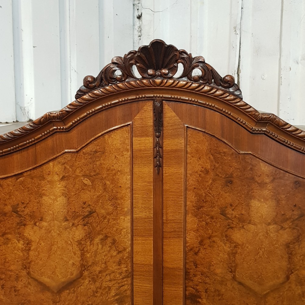 ANTIQUE BURR WALNUT FITTED WARDROBE ARMOIRE C1920 View VII