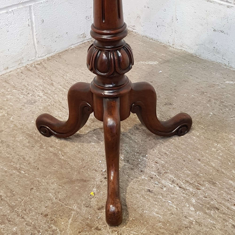 ANTIQUE VICTORIAN GENTS MAHOGANY SHAVING STAND C1880 View III