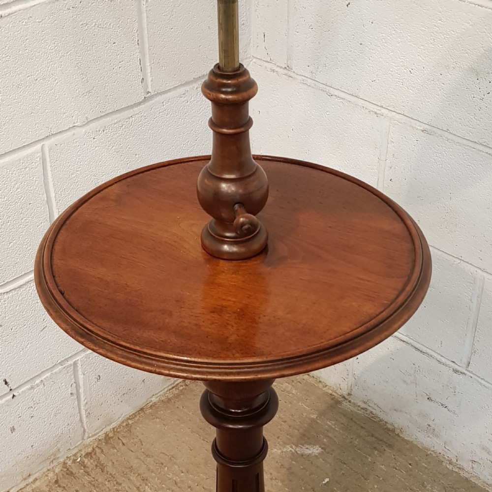 ANTIQUE VICTORIAN GENTS MAHOGANY SHAVING STAND C1880 View V