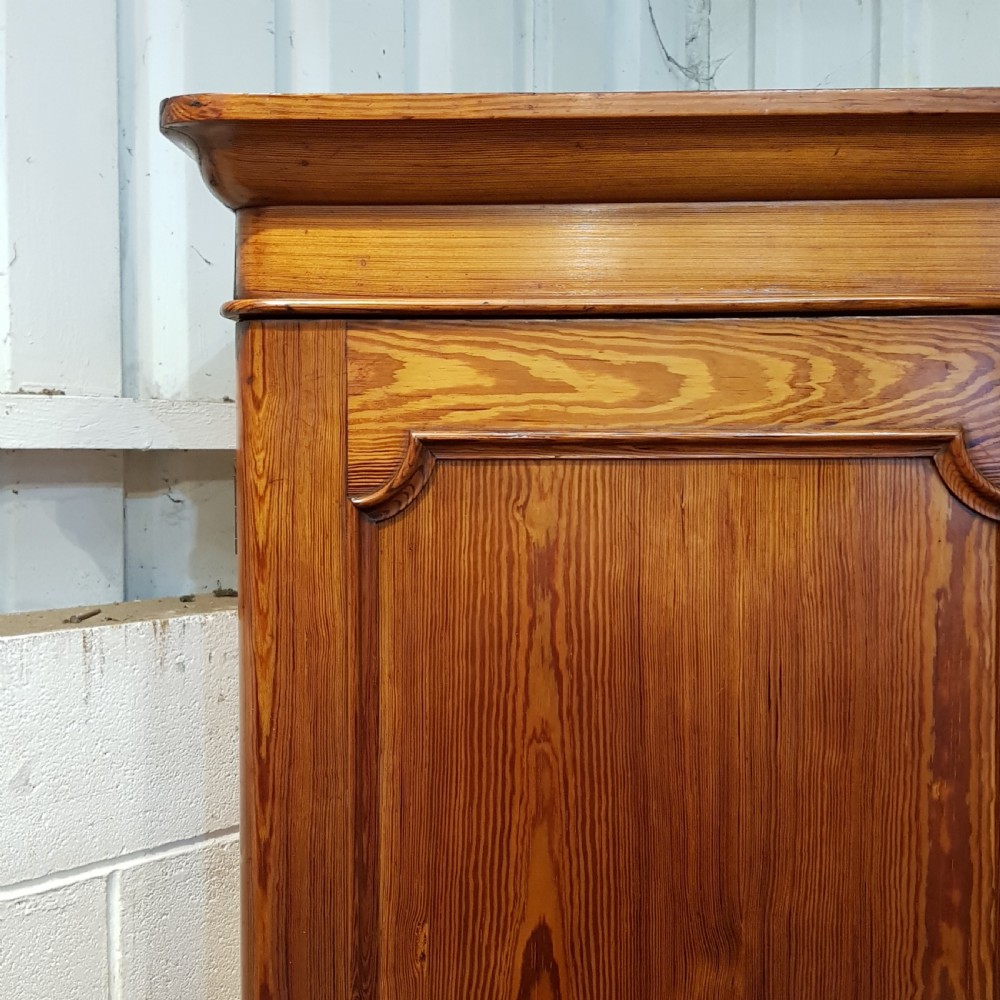 ANTIQUE VICTORIAN  PITCH PINE DOUBLE WARDROBE C1880 View II