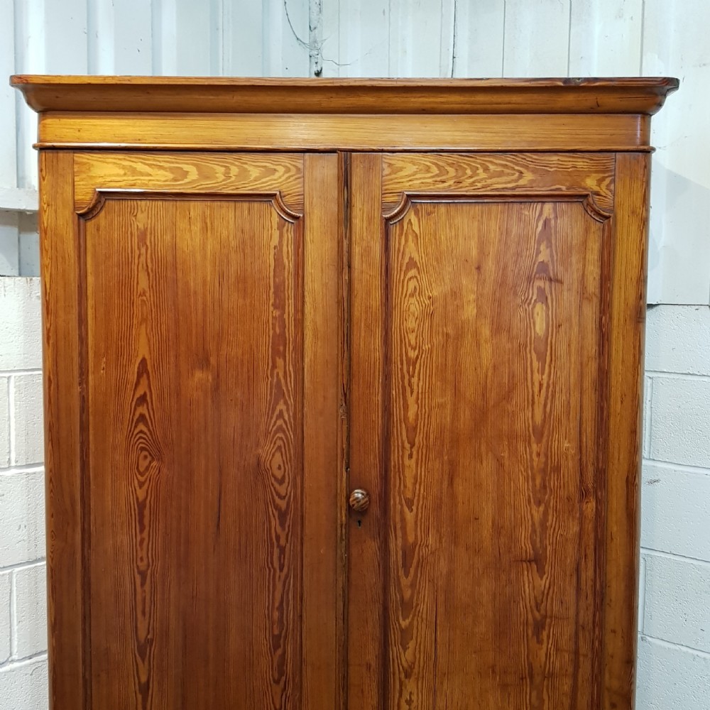 ANTIQUE VICTORIAN  PITCH PINE DOUBLE WARDROBE C1880 View VII