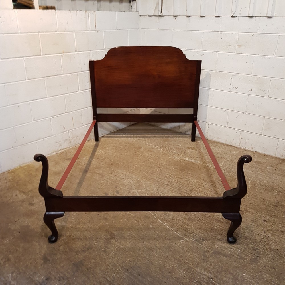 ANTIQUE MAHOGANY DOUBLE BED C1920 View III