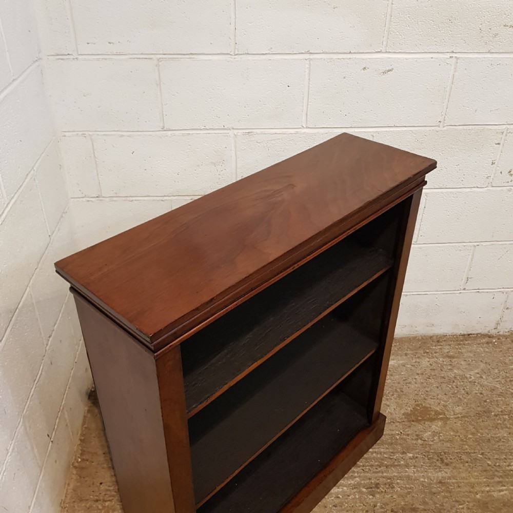 ANTIQUE VICTORIAN WALNUT OPEN BOOKCASE C1880 View III