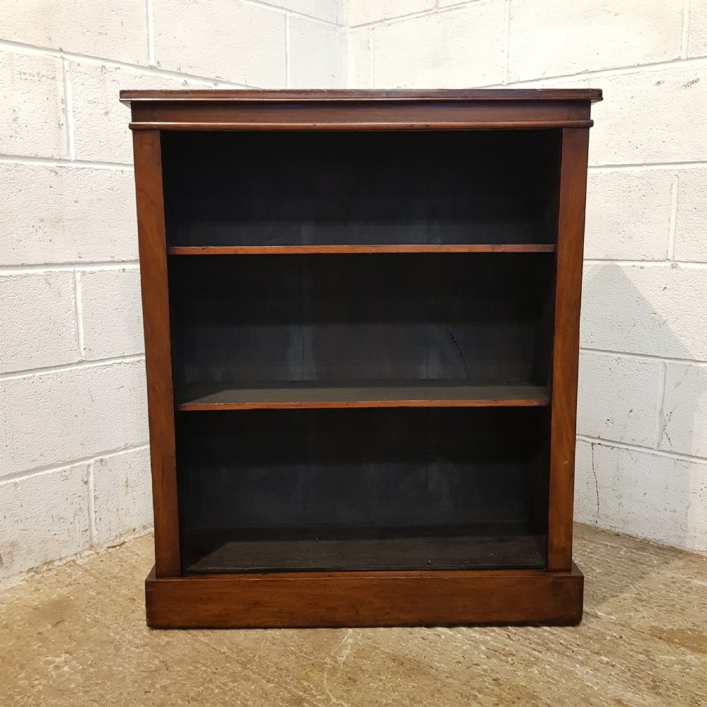 ANTIQUE VICTORIAN WALNUT OPEN BOOKCASE C1880 View IV
