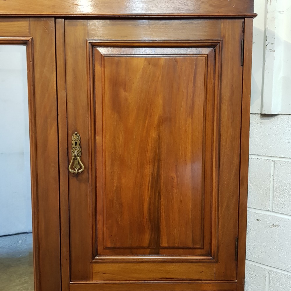 ANTIQUE EDWARDIAN WALNUT COMBINATION WARDROBE C1900 View III