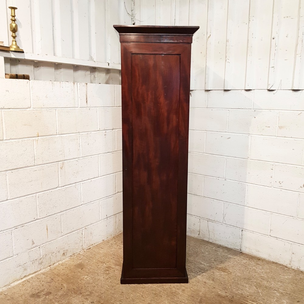 ANTIQUE PAIR VICTORIAN MAHOGANY SINGLE SENTRY BOX WARDROBES C1880 View VI