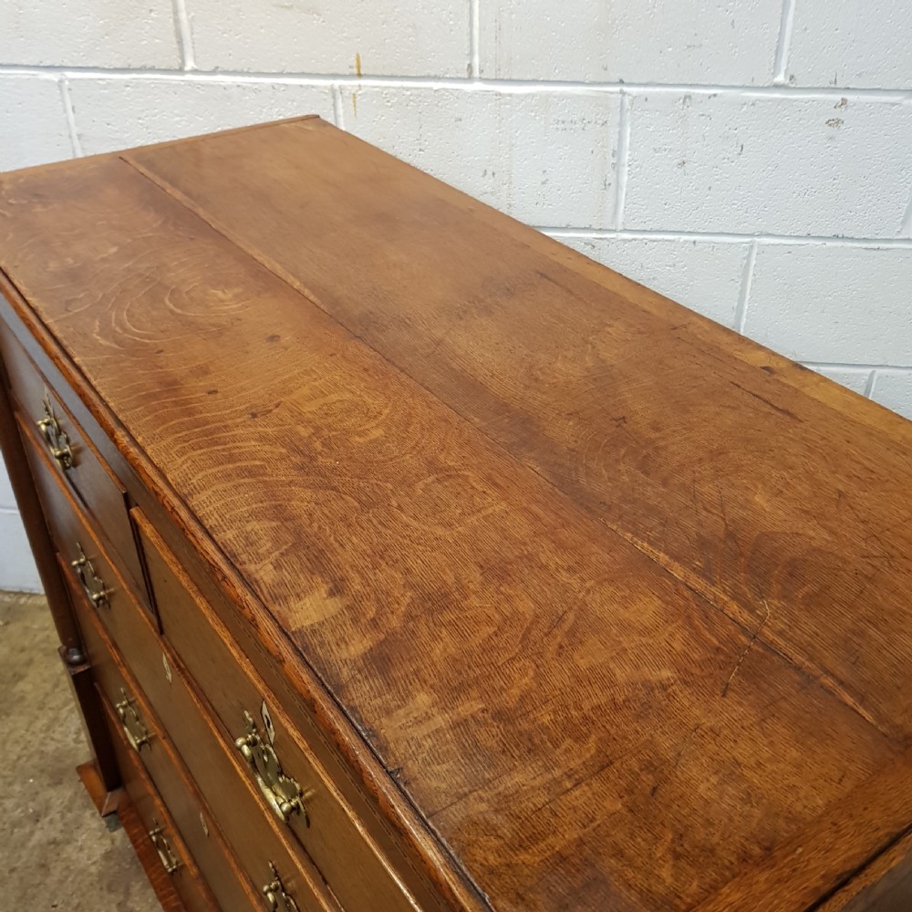 ANTIQUE LATE 18TH CENTURY OAK & MAHOGANY CHEST OF DRAWERS C1780 View IX