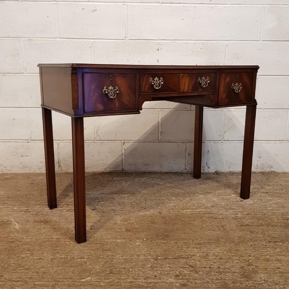 ANTIQUE FLAMED MAHOGANY DESK C1920 View VI