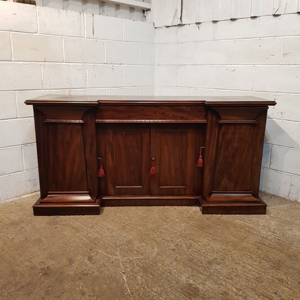 ANTIQUE WILLIAM 1V MAHOGANY BREAKFRONT CHIFFONIER SIDEBOARD C1830 View IV