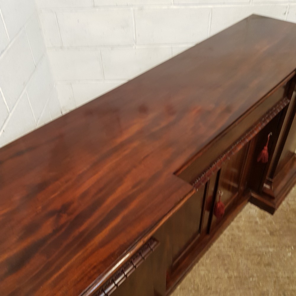 ANTIQUE WILLIAM 1V MAHOGANY BREAKFRONT CHIFFONIER SIDEBOARD C1830 View VII