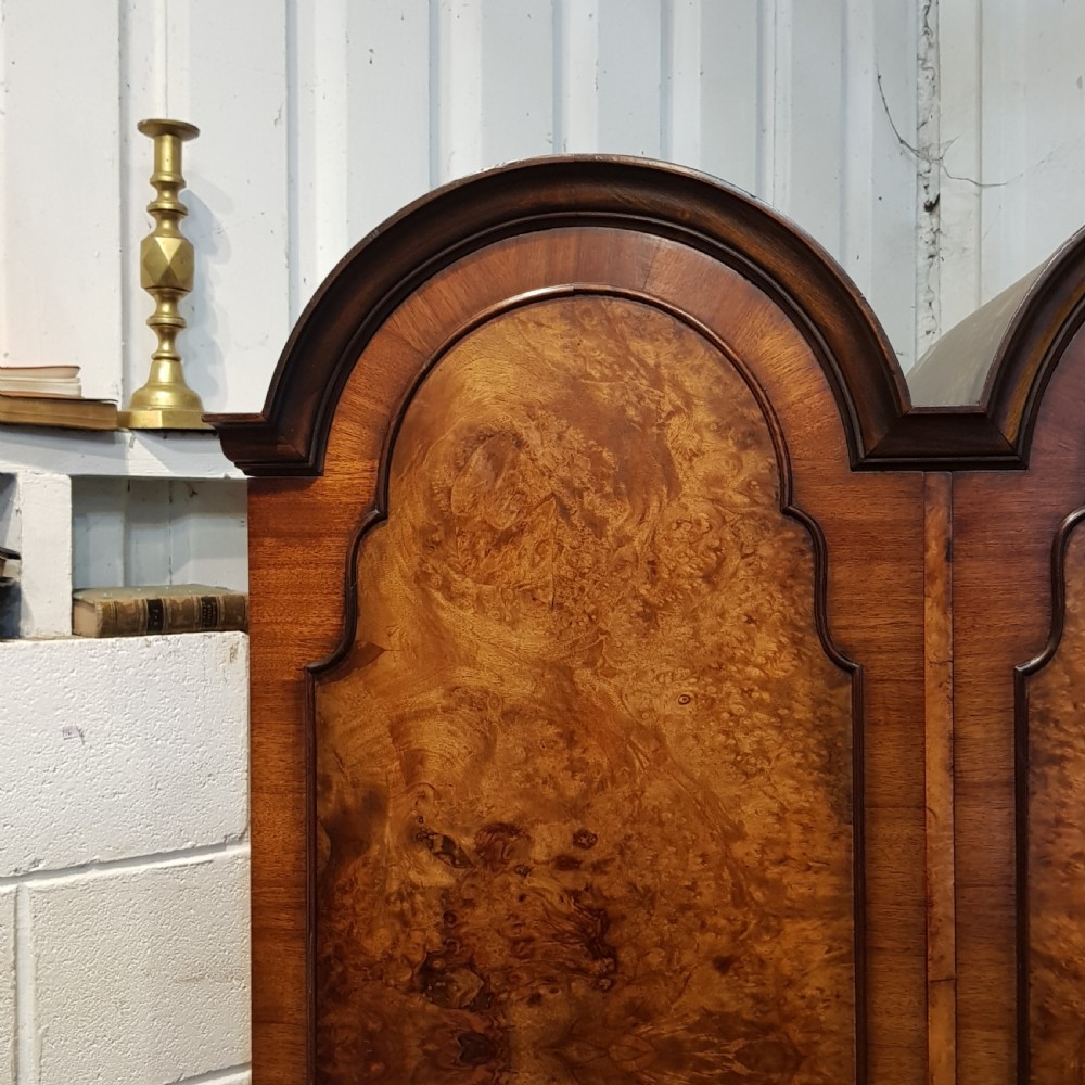ANTIQUE BURR WALNUT TRIPLE DOME TOP WARDROBE C1920 View VIII