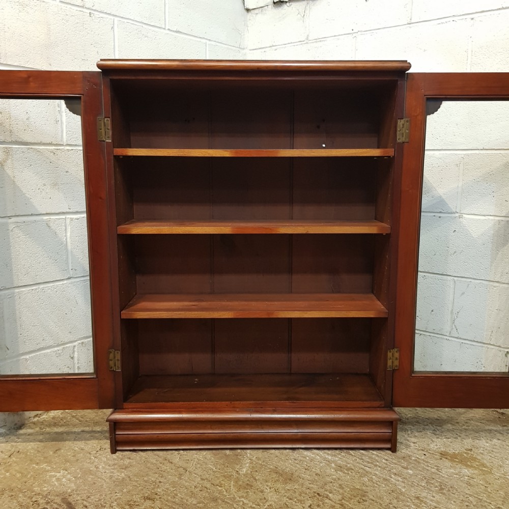 ANTIQUE VICTORIAN MAHOGANY GLAZED BOOKCASE C1880 View II