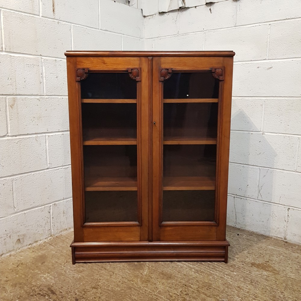 ANTIQUE VICTORIAN MAHOGANY GLAZED BOOKCASE C1880 View VI