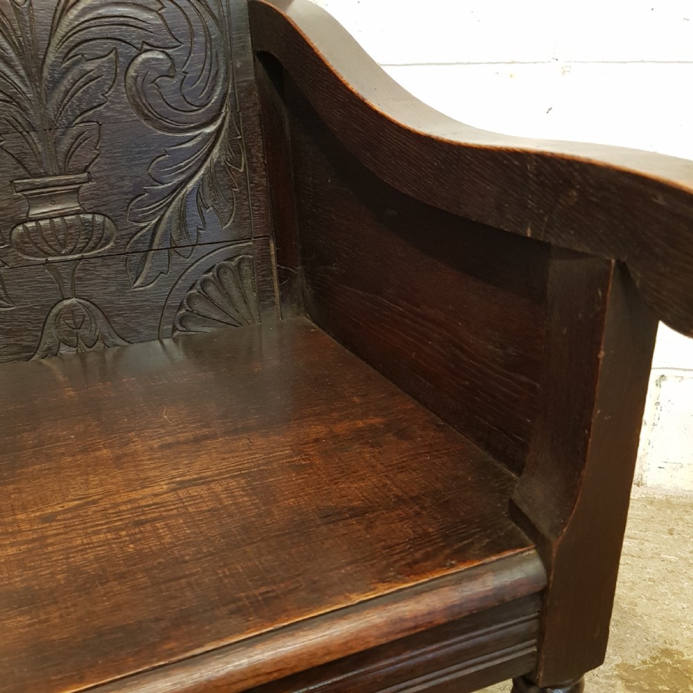 ANTIQUE 19TH CENTURY OAK WAINSCOT CHAIR C1850 View VII
