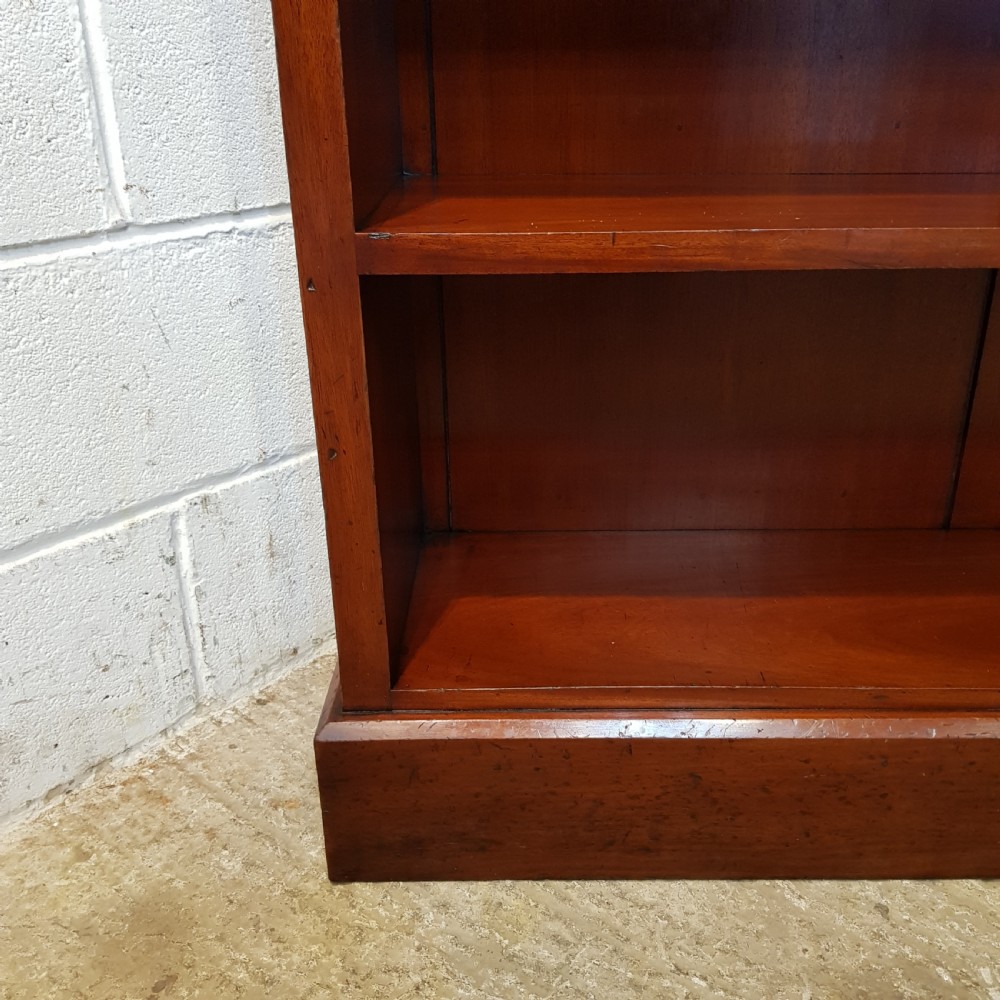 ANTIQUE EDWARDIAN MAHOGANY OPEN BOOKCASE C1900 View II