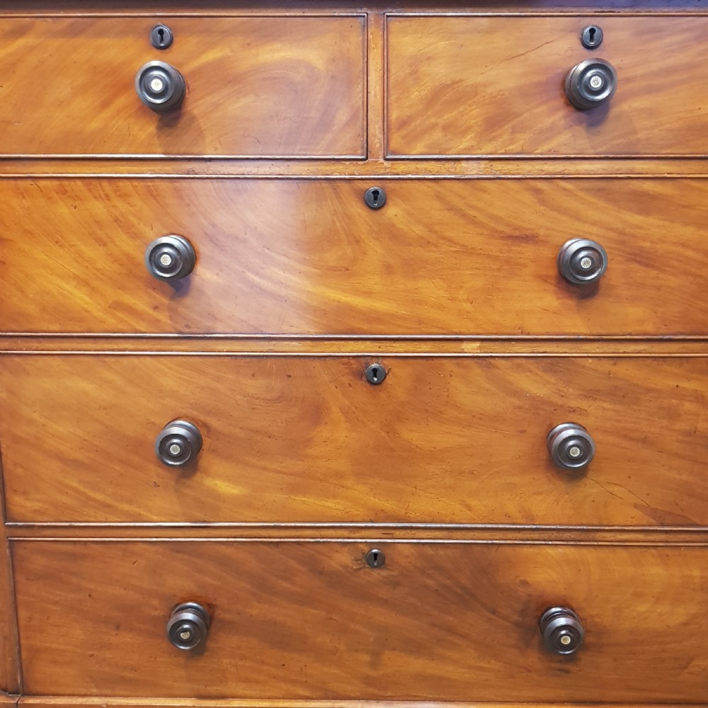 ANTIQUE VICTORIAN MAHOGANY CHEST OF DRAWERS C1880 View VI