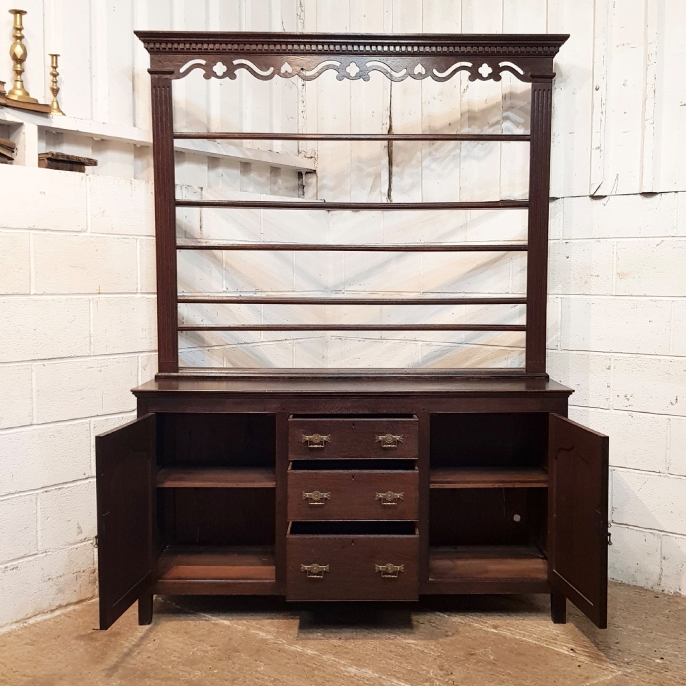 ANTIQUE VICTORIAN OAK DRESSER C1860 View VI