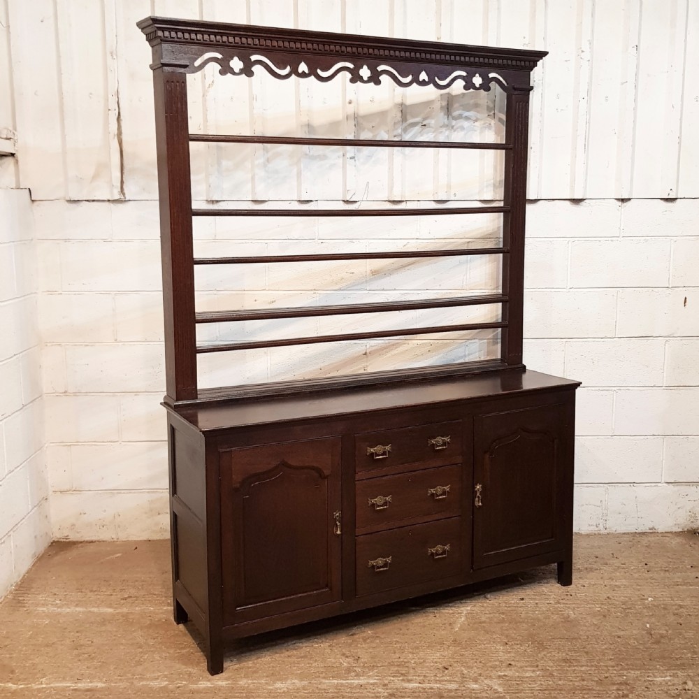 ANTIQUE VICTORIAN OAK DRESSER C1860 View VII