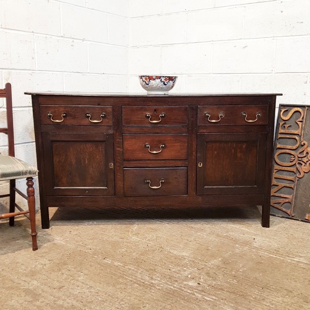 ANTIQUE 18TH CENTURY PERIOD OAK DRESSER BASE C1750
