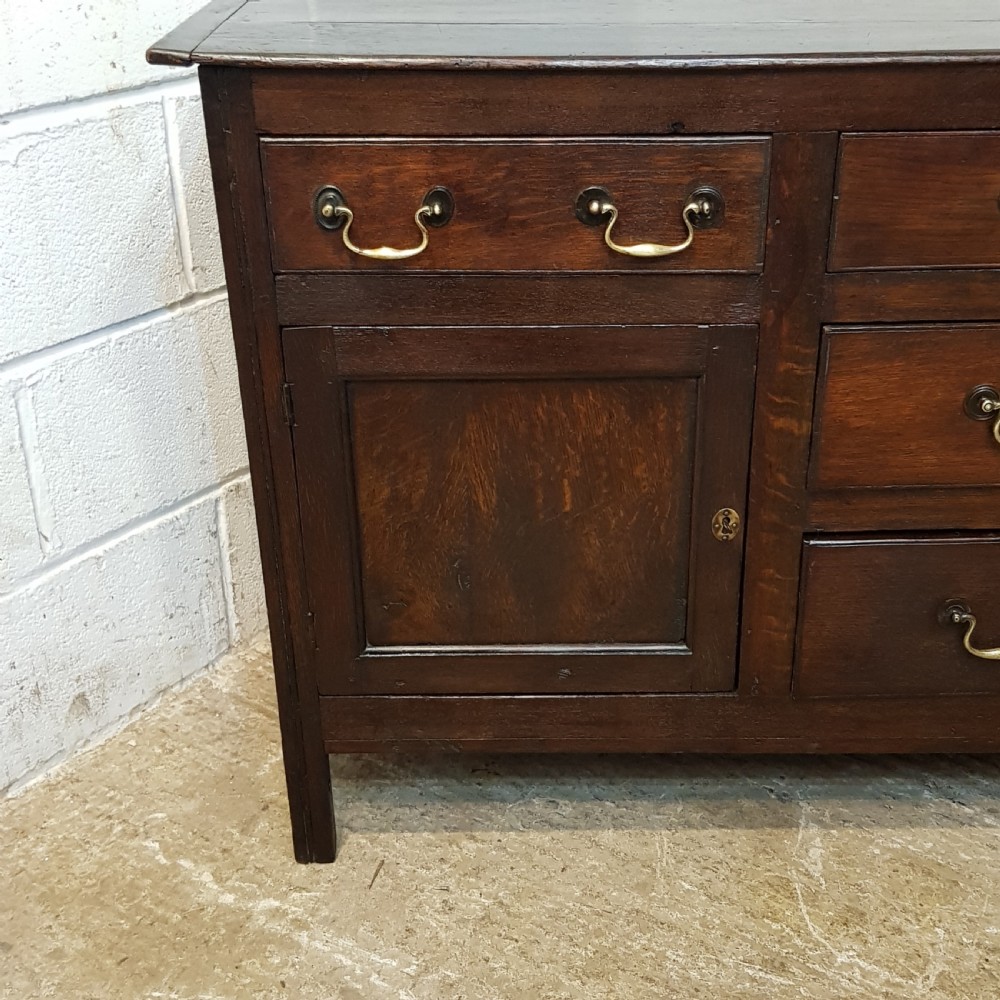 ANTIQUE 18TH CENTURY PERIOD OAK DRESSER BASE C1750 View III