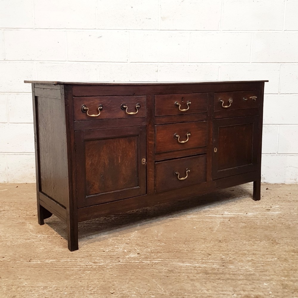 ANTIQUE 18TH CENTURY PERIOD OAK DRESSER BASE C1750 View IV