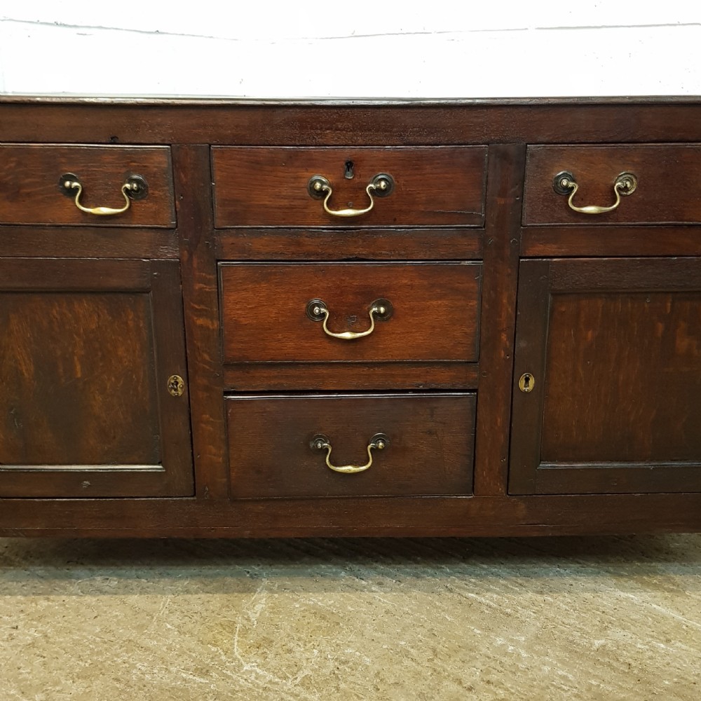 ANTIQUE 18TH CENTURY PERIOD OAK DRESSER BASE C1750 View VII