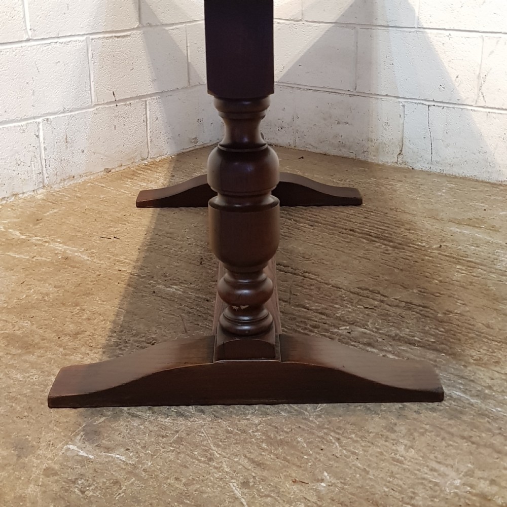 ANTIQUE OAK REFECTORY DINING TABLE C1920 View IV