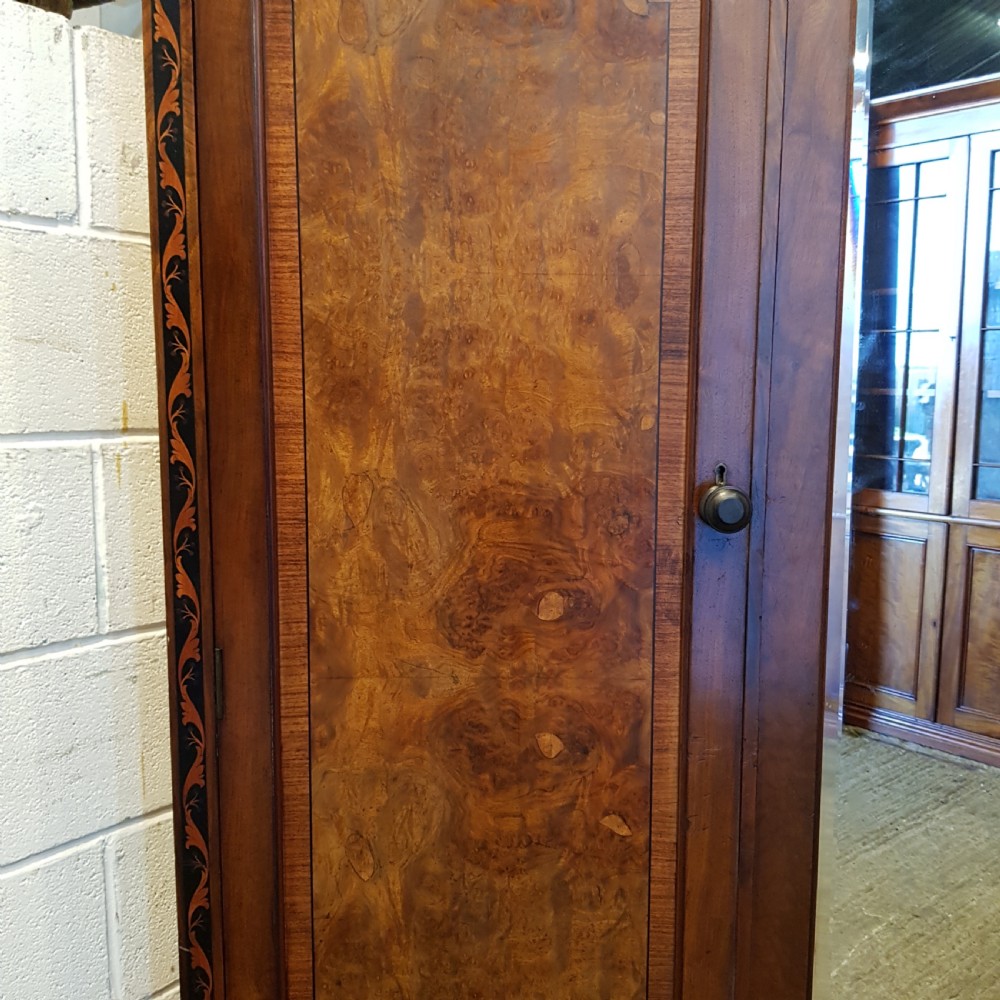 ANTIQUE BURR WALNUT LOW TRIPLE WARDROBE C920 View II