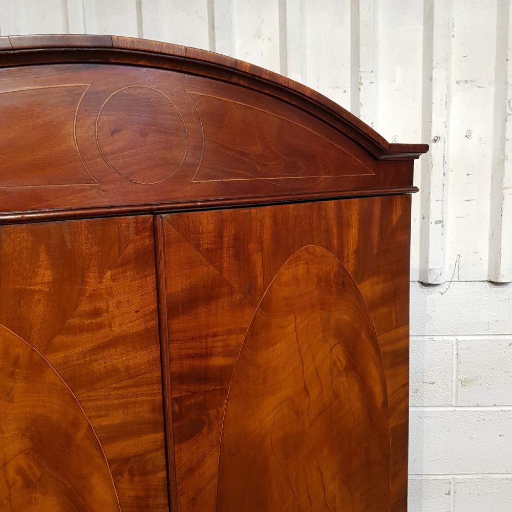 ANTIQUE REGENCY MAHOGANY PRESS WARDROBE C1820 View VI