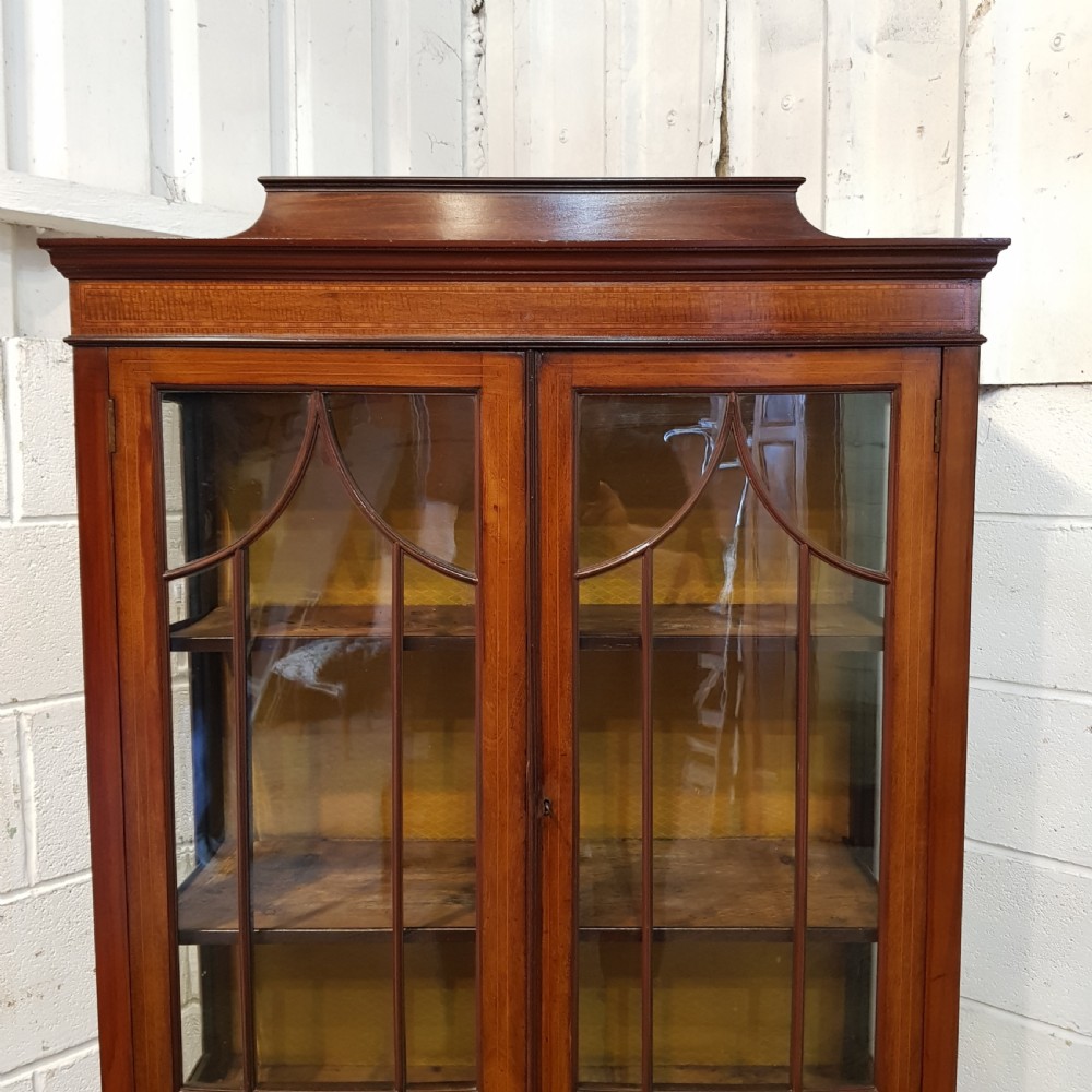 ANTIQUE EDWARDIAN MAHOGANY DISPLAY CABINET C1900 View II