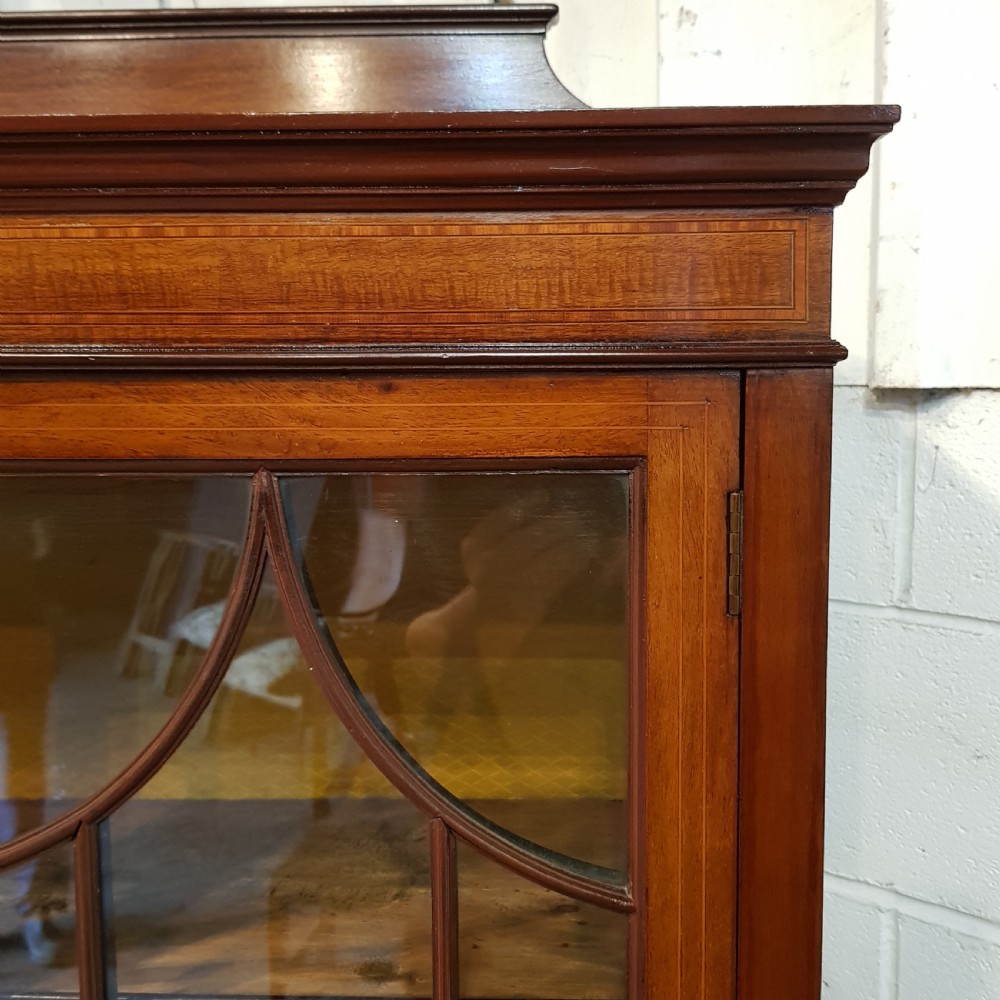ANTIQUE EDWARDIAN MAHOGANY DISPLAY CABINET C1900 View III