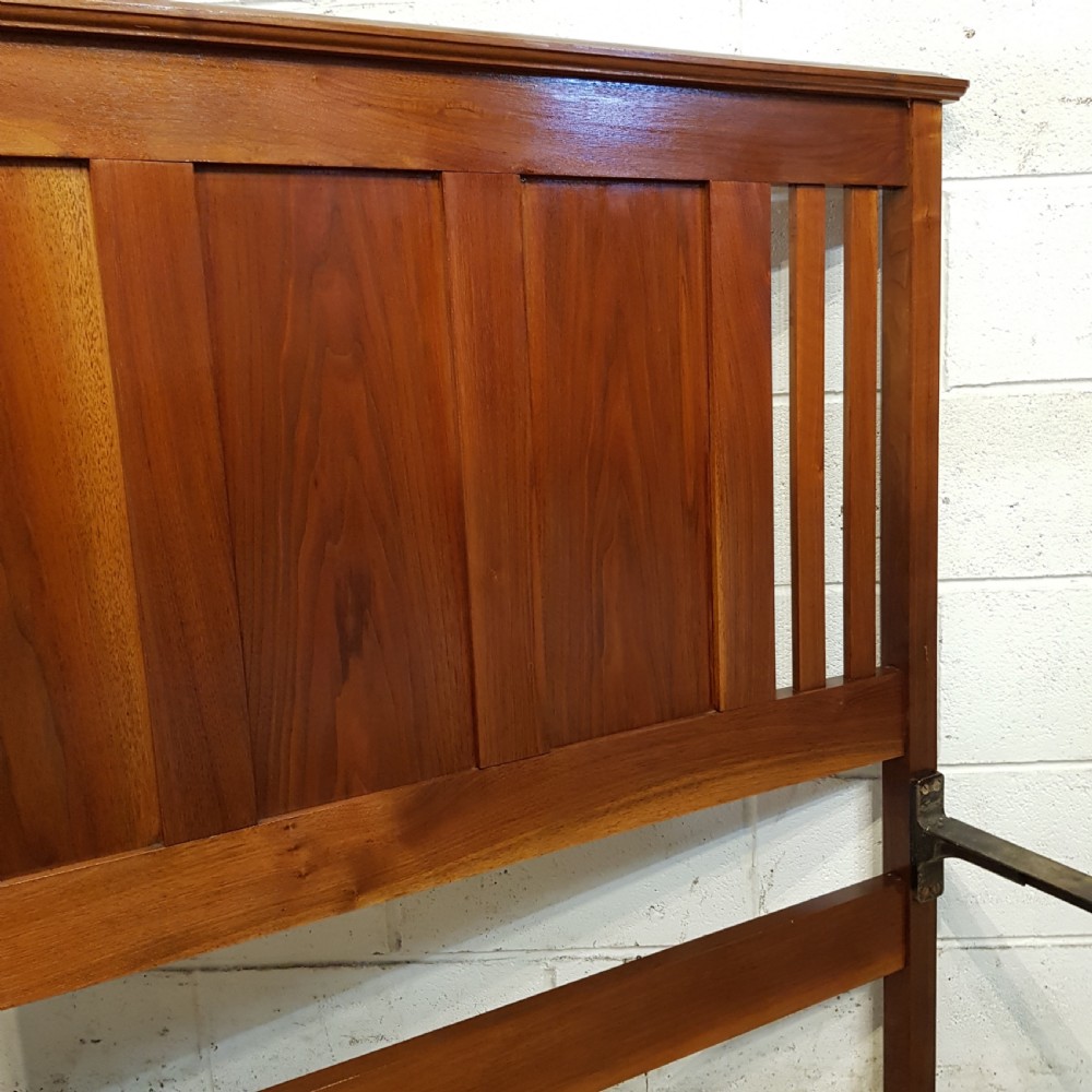 ANTIQUE EDWARDIAN RED WALNUT DOUBLE BED C1900 View III