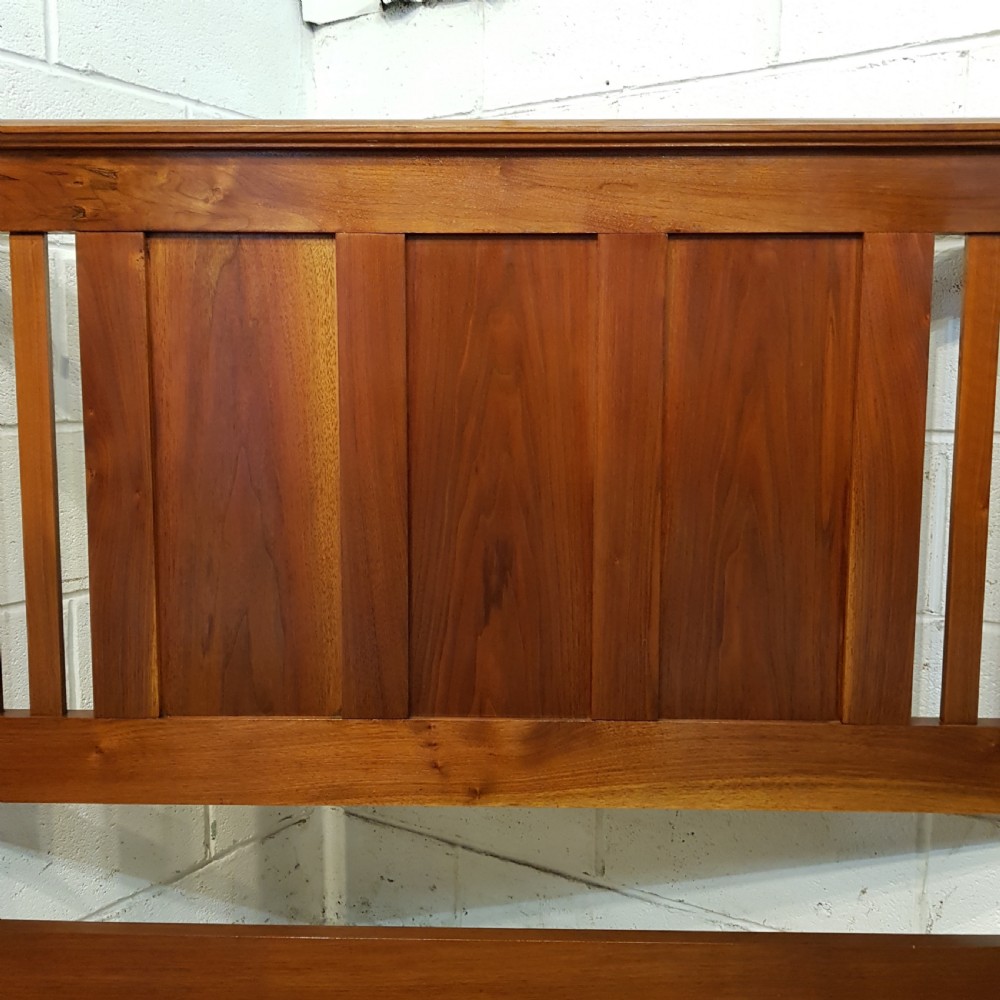 ANTIQUE EDWARDIAN RED WALNUT DOUBLE BED C1900 View VI