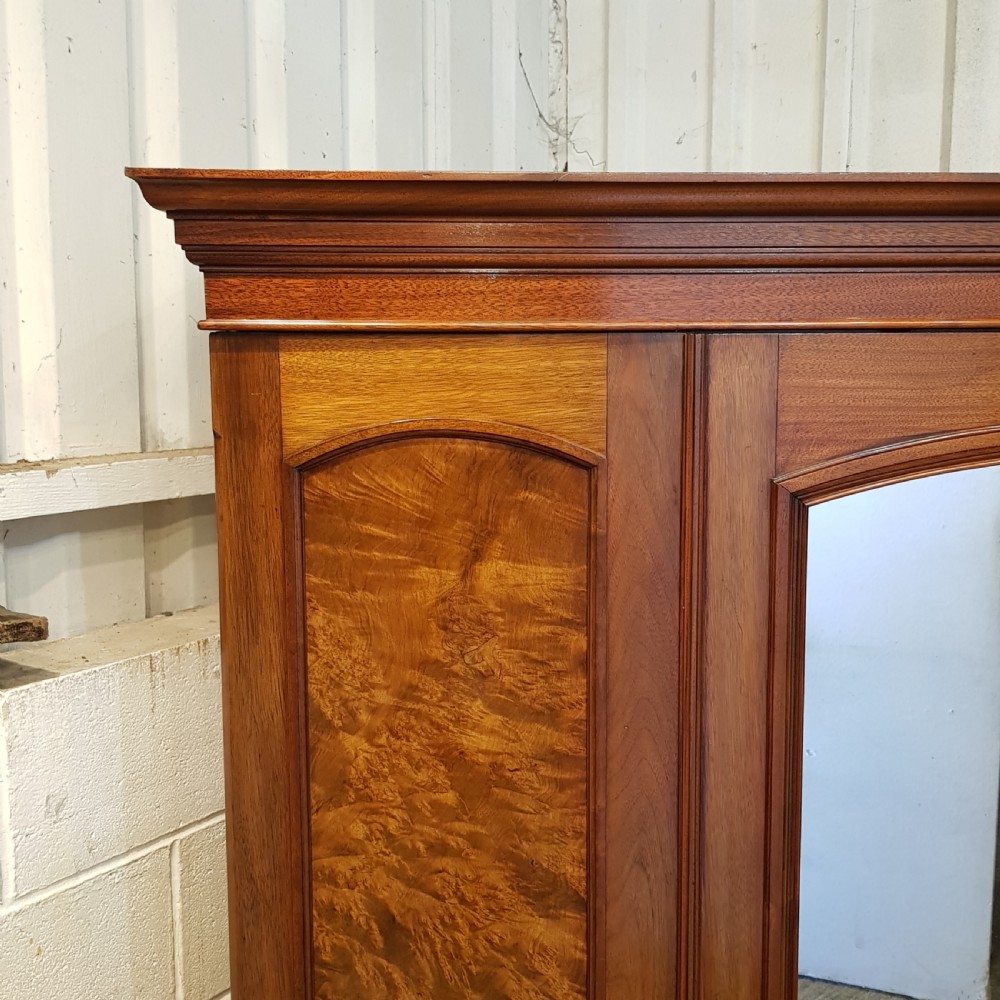 ANTIQUE LATE VICTORIAN BURR WALNUT TRIPLE WARDROBE C1890 View VII
