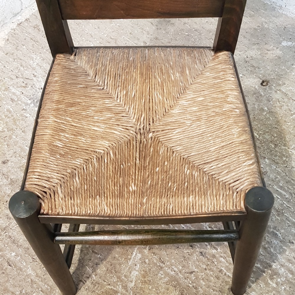 ANTIQUE SET OF TEN VICTORIAN OAK CHAPEL KITCHEN CHAIRS C1880 View VII