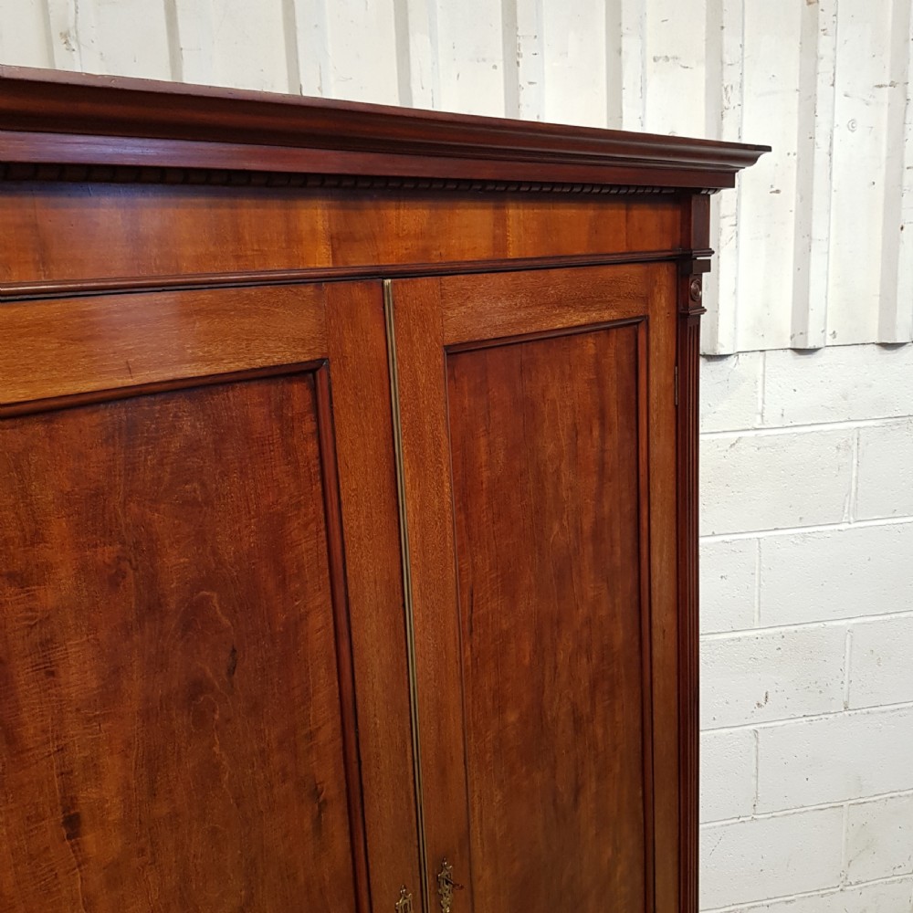 ANTIQUE VICTORIAN MAHOGANY DOUBLE WARDROBE C1860 View V