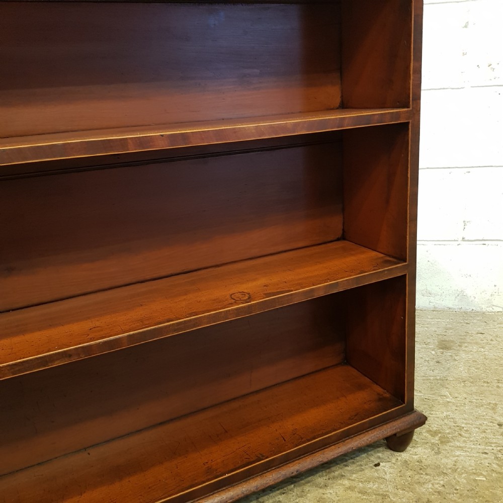 ANTIQUE REGENCY MAHOGANY OPEN BOOKCASE C1820 View VI