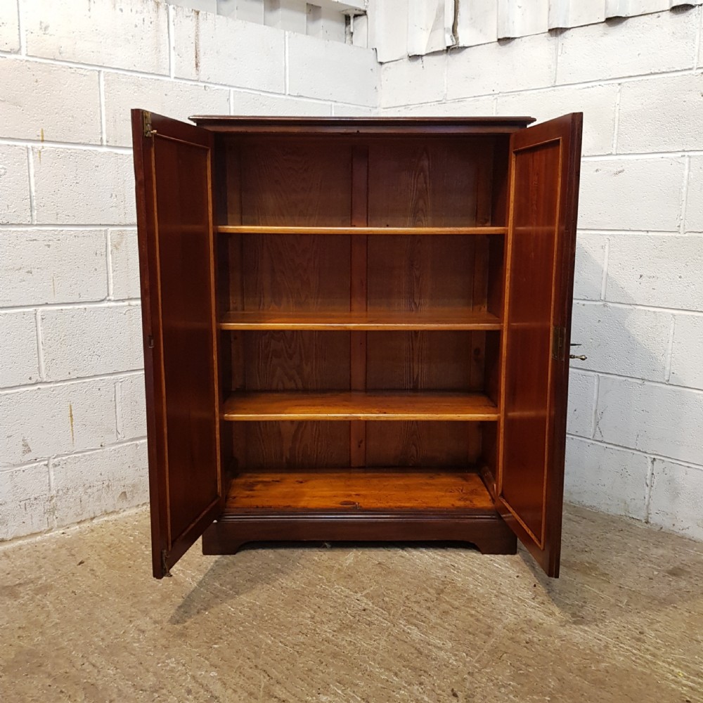 ANTIQUE VICTORIAN. MAHOGANY CUPBOARD C1880 View V