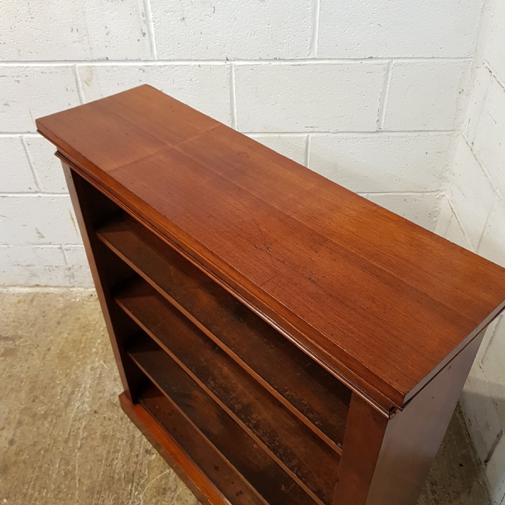 ANTIQUE VICTORIAN MAHOGANY OPEN BOOKCASE C1880 View IV