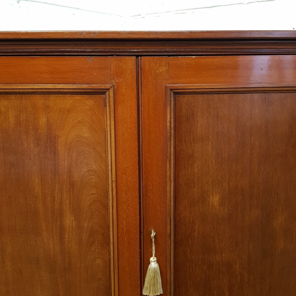 ANTIQUE LATE VICTORIAN MAHOGANY CUPBOARD C1890 View II