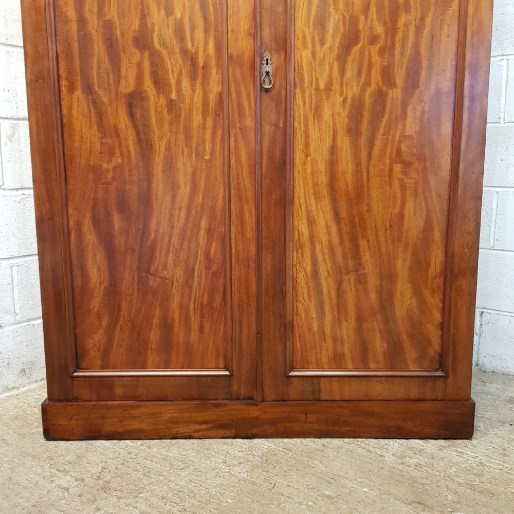 ANTIQUE VICTORIAN MAHOGANY DOUBLE WARDROBE C1880 View VI