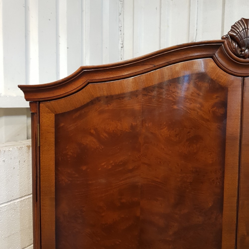 ANTIQUE BURR WALNUT DOUBLE WARDROBE BY WARING & GILLOWS C1920 View V