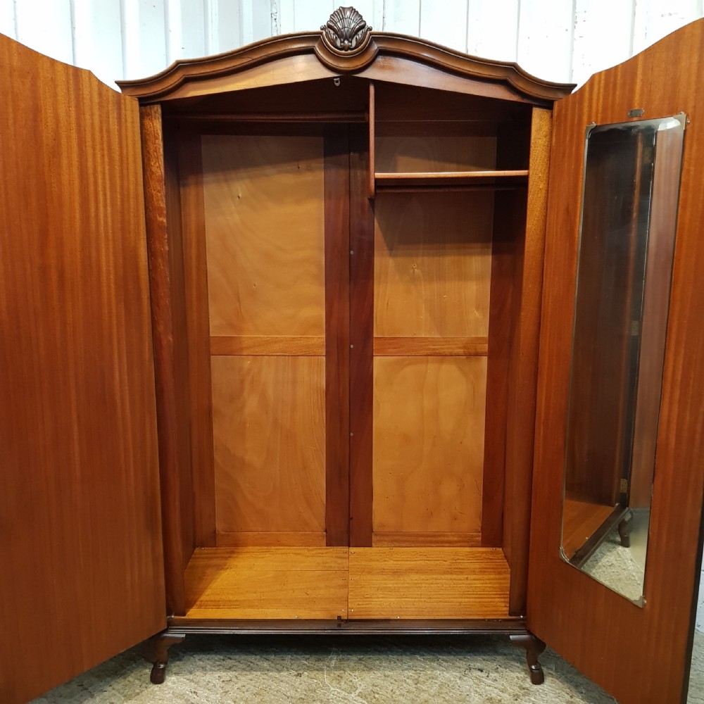 ANTIQUE BURR WALNUT DOUBLE WARDROBE BY WARING & GILLOWS C1920 View VII