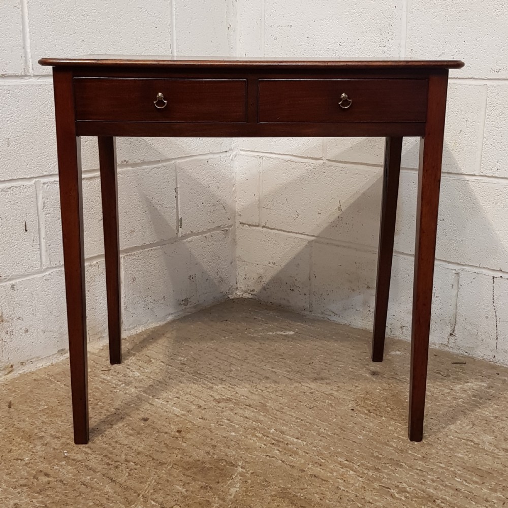 ANTIQUE REGENCY SMALL MAHOGANY SIDE TABLE C1820 View V