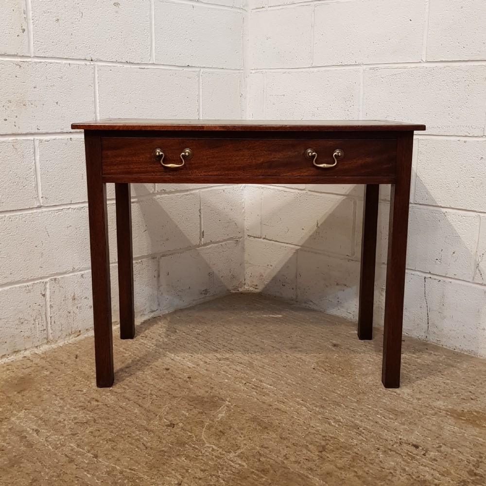 ANTIQUE EDWARDIAN SMALL MAHOGANY WRITING TABLE C1900 View II