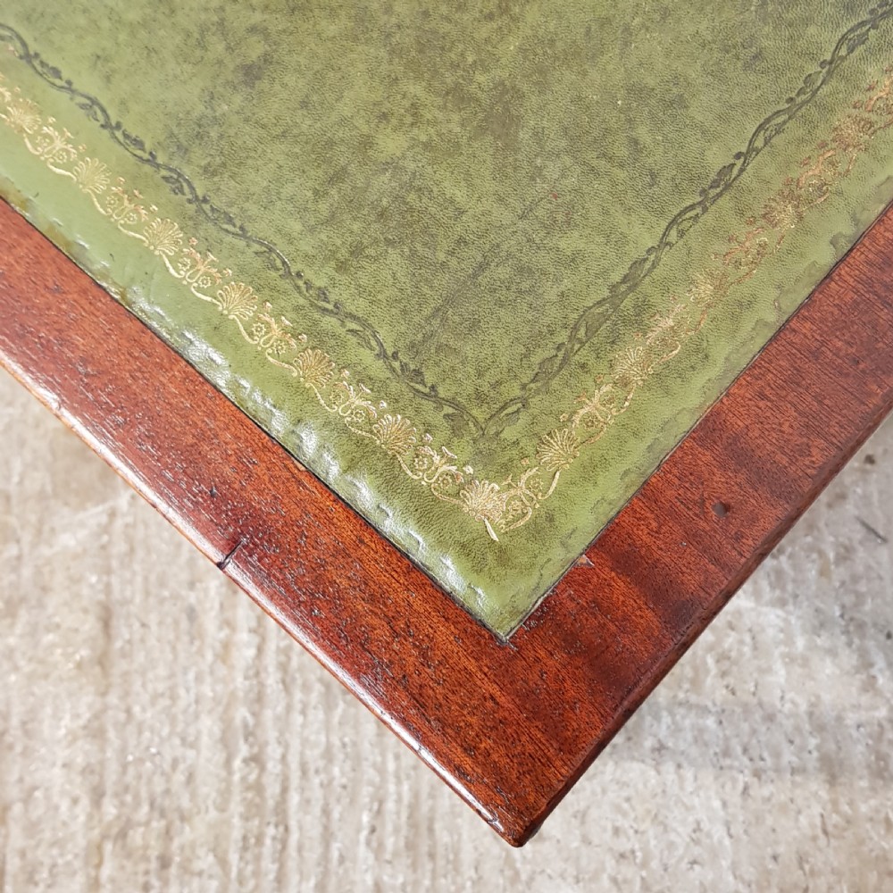 ANTIQUE EDWARDIAN SMALL MAHOGANY WRITING TABLE C1900 View III