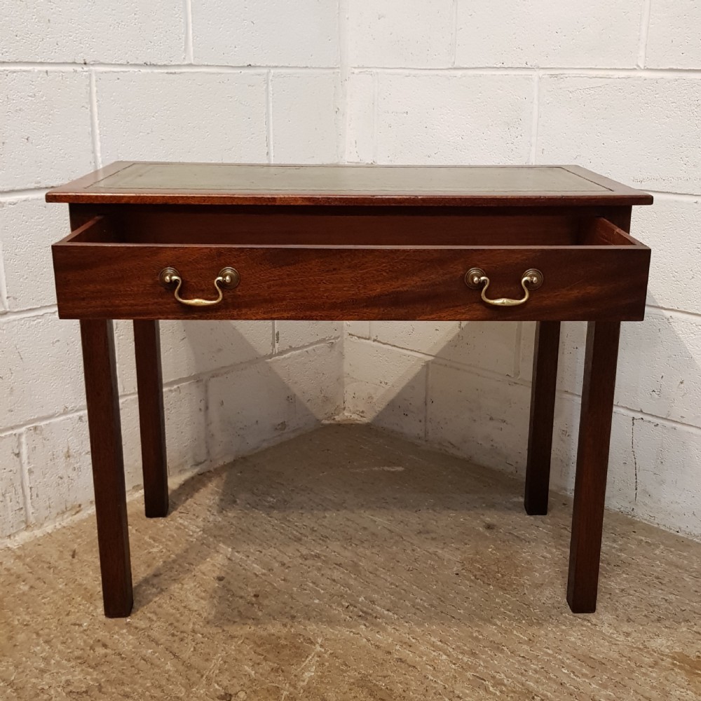 ANTIQUE EDWARDIAN SMALL MAHOGANY WRITING TABLE C1900 View IV