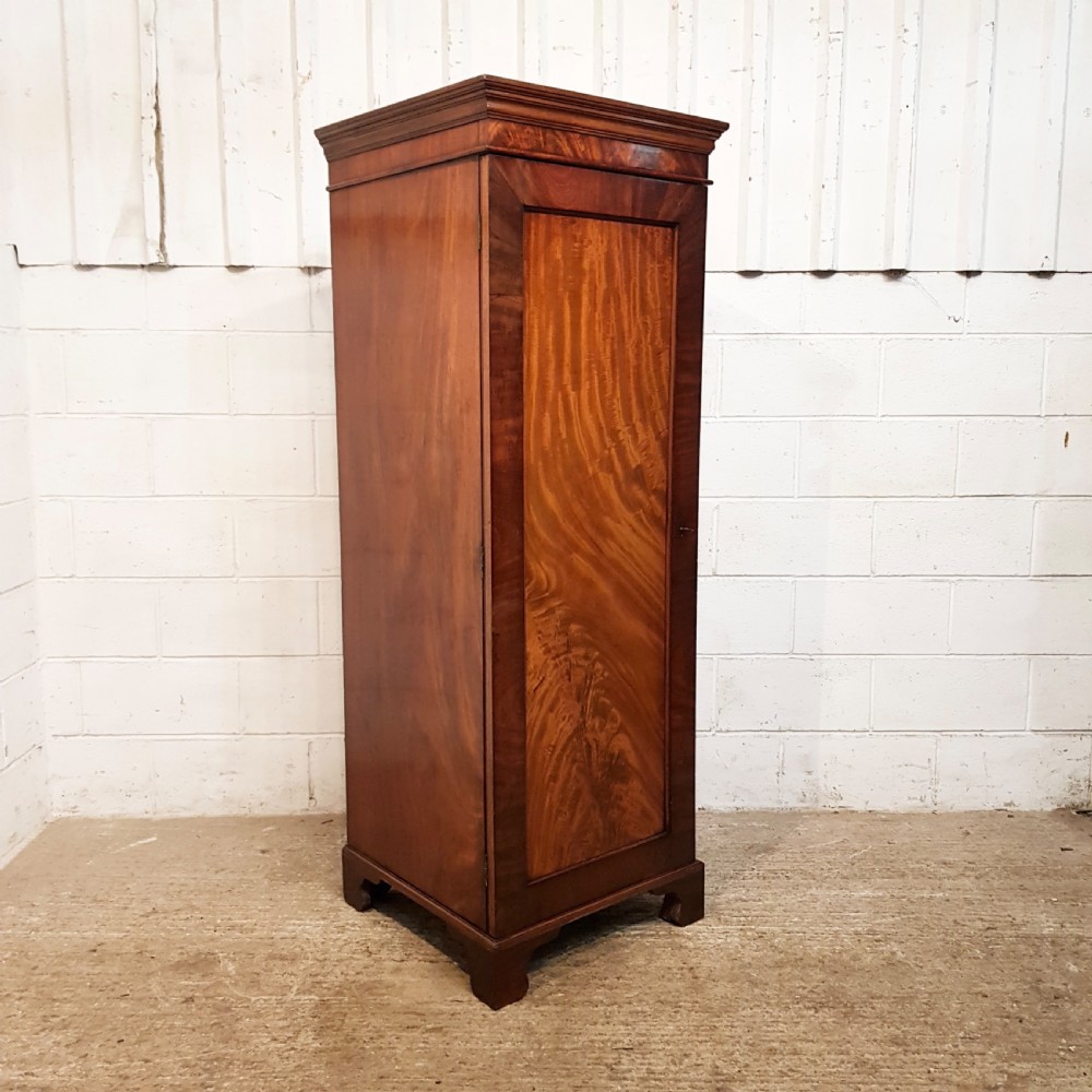 ANTIQUE VICTORIAN MAHOGANY SENTRY BOX SINGLE WARDROBE C1880 View IV